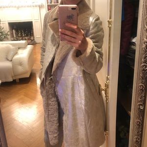 Pellissimo Paris lamb skin fury coat.